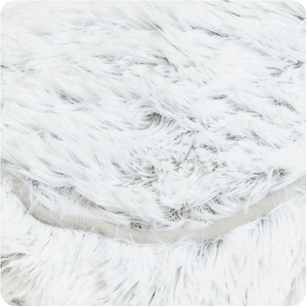 Image 101: Warmies USA: Snuggle-Ready Gray Marshmallow Microwavable Slippers