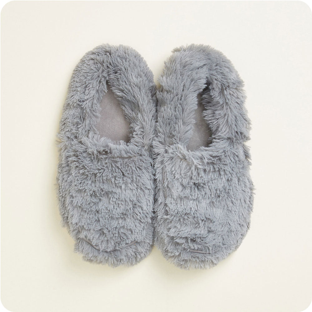 Image 91: Microwavable Gray Warmies Slippers - Warmies USA