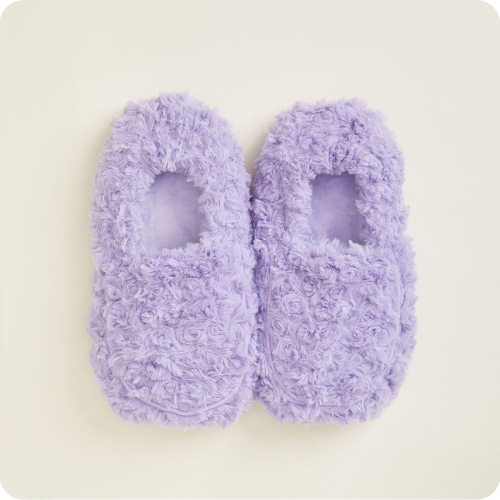 Image 91: Cozy Purple Warmies Slippers - Warmies USA