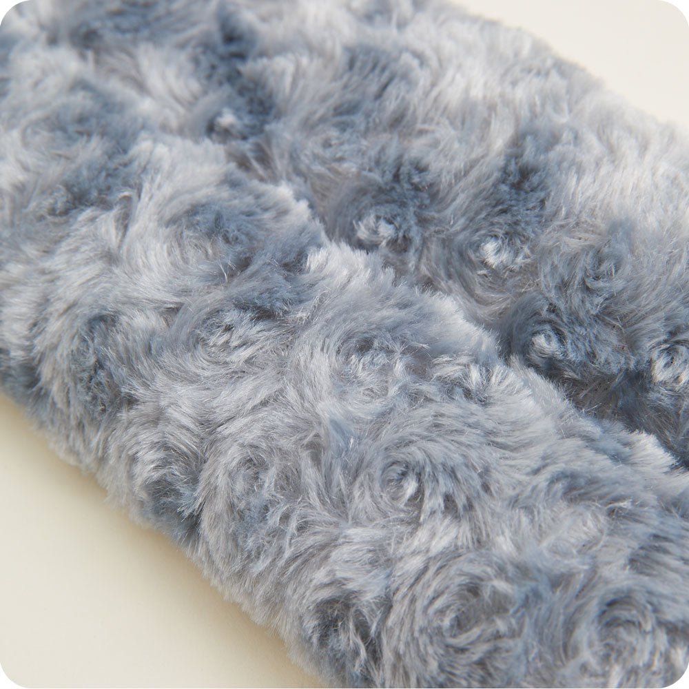 Image 92: Soft Curly Gray Neck Heating Pad - Warmies USA