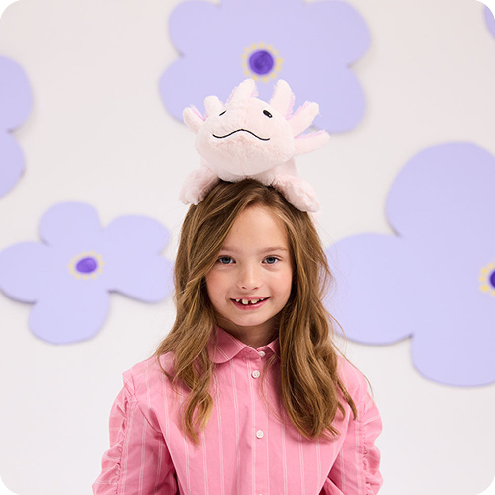 Image 98: pink axolotl warmies stuffed animal