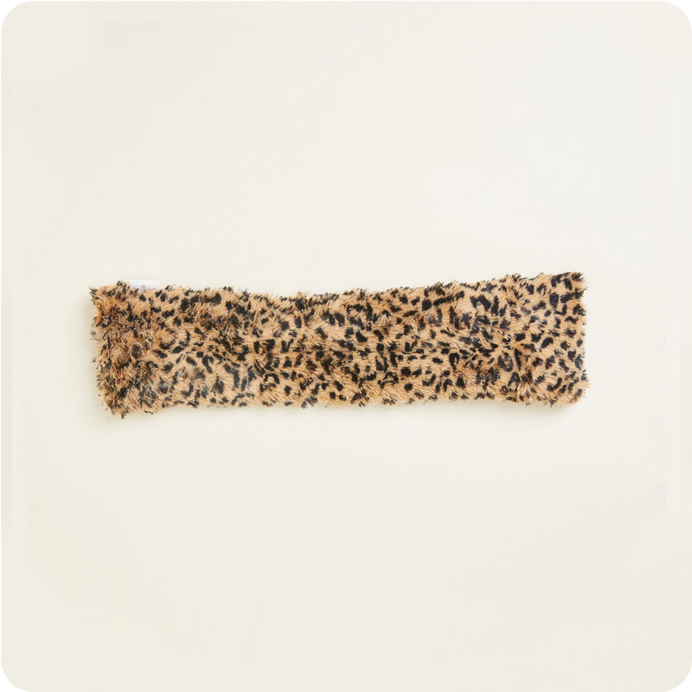 Image 91: Indulge in comfort with Microwavable Leopard Neck Wrap by Warmies USA.