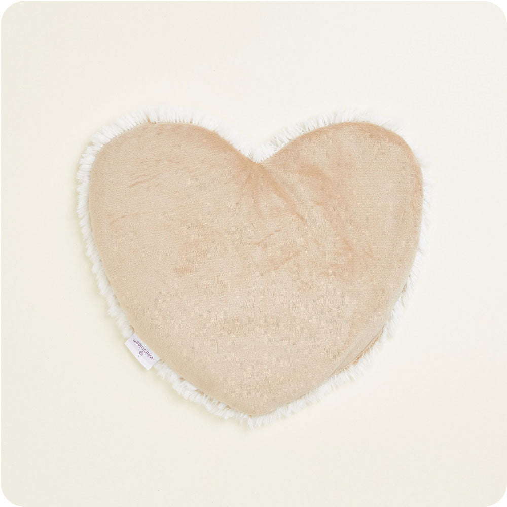 Image 84: Warmies USA: Brown Marshmallow Microwavable Heart Heat Pad