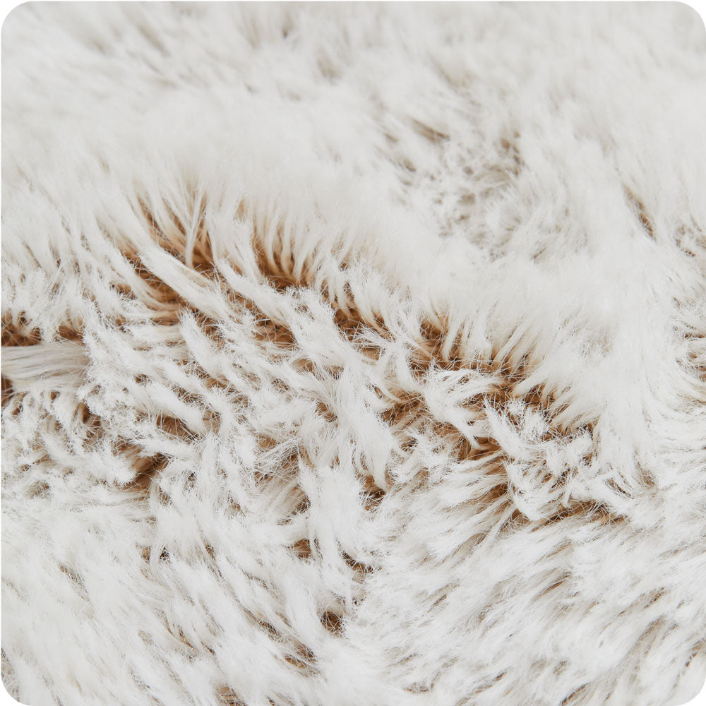Image 85: Cozy Marshmallow Brown Warmies Heart Heat Pad