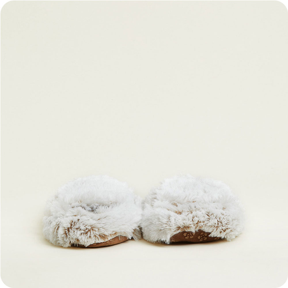 Image 95: Brown Marshmallow Warmies Slippers for Comfort