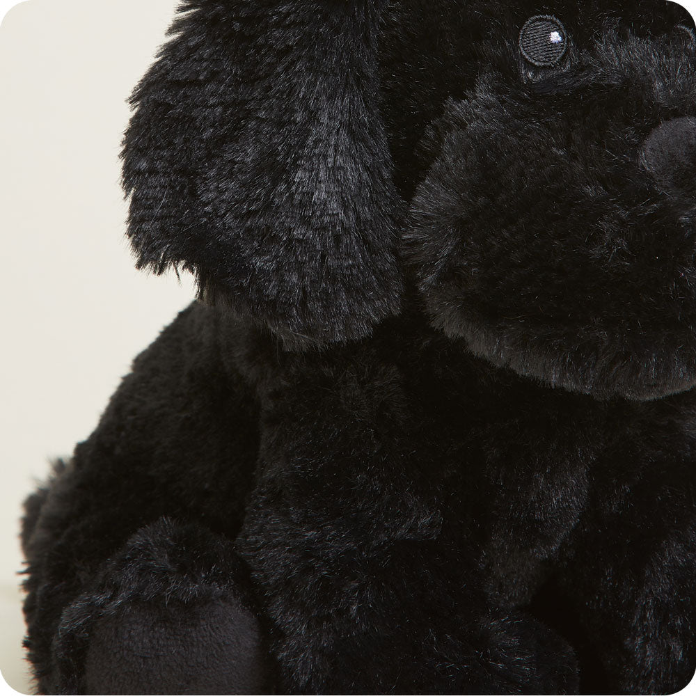 Image 101: Soft Warm Weighted Black Labrador Plush Warmies