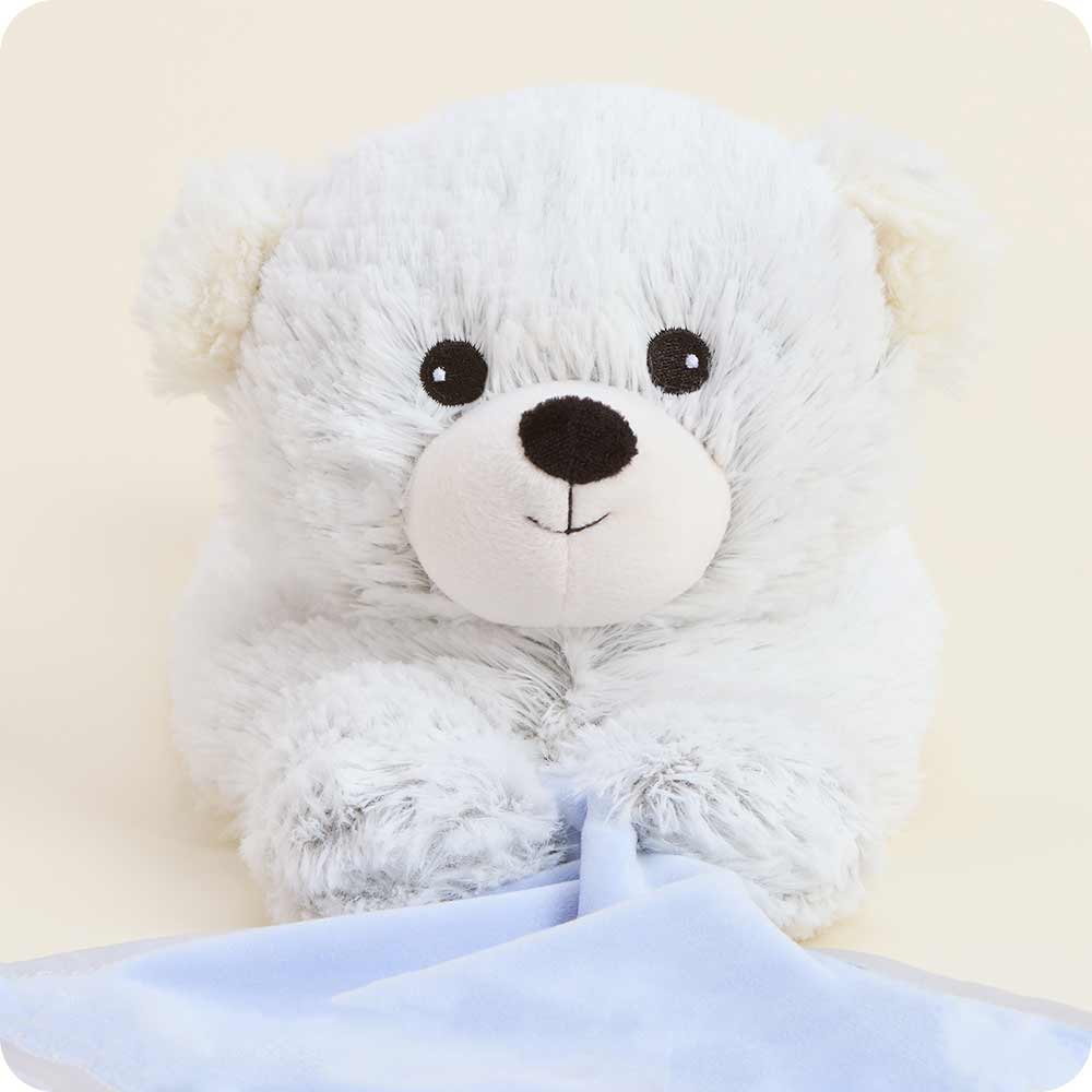 Image 93: Marshmallow Bear Infant Security Blanket Stuffed Animal Warmies