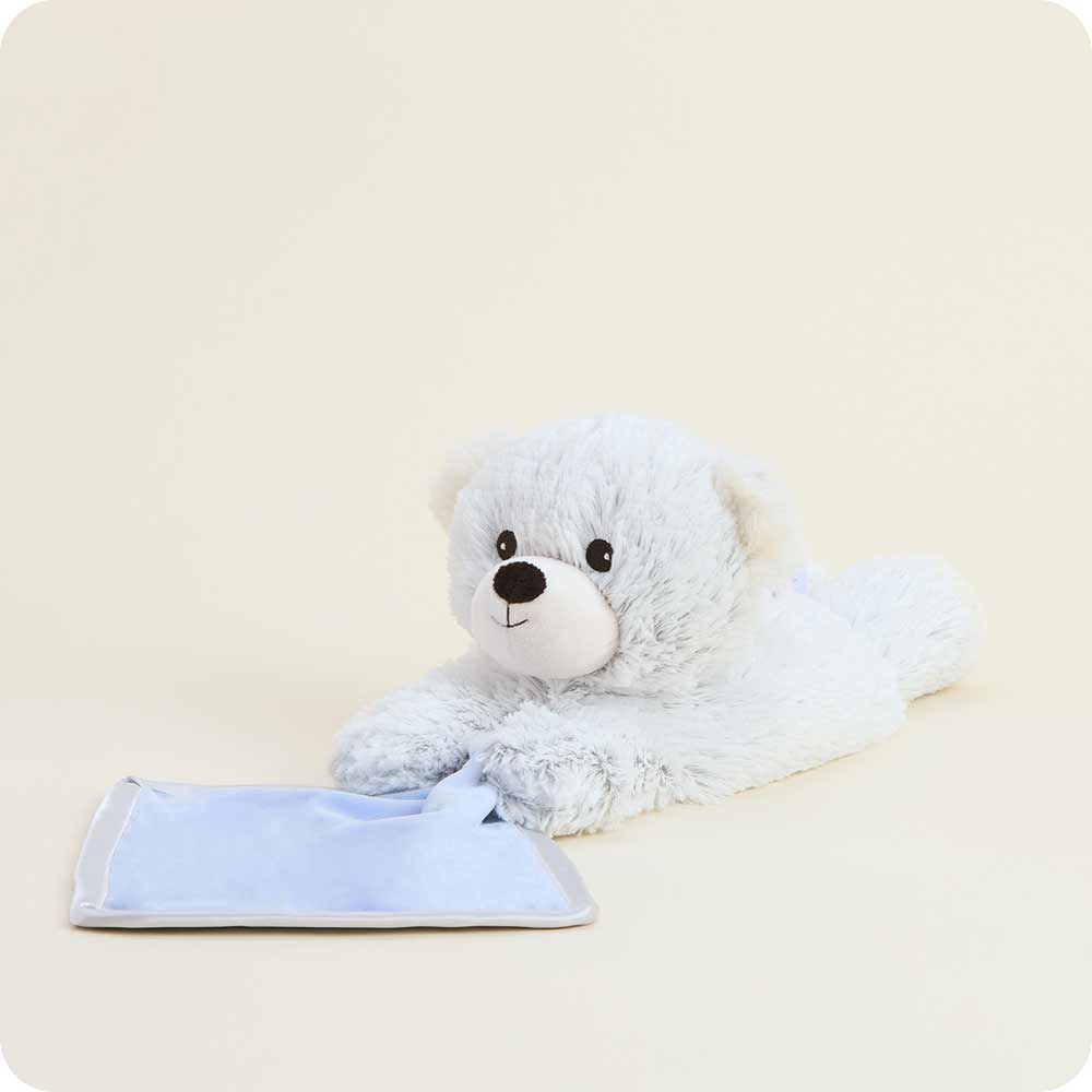 Image 94: Microwavable Marshmallow Bear Infant Security Blanket
