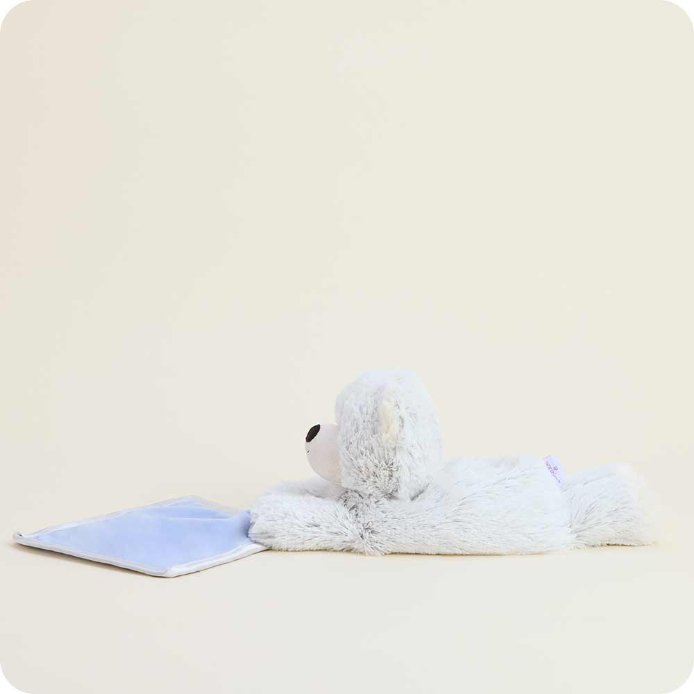Image 95: Microwavable Marshmallow Bear Infant Security Blanket Heating Pad Warmies