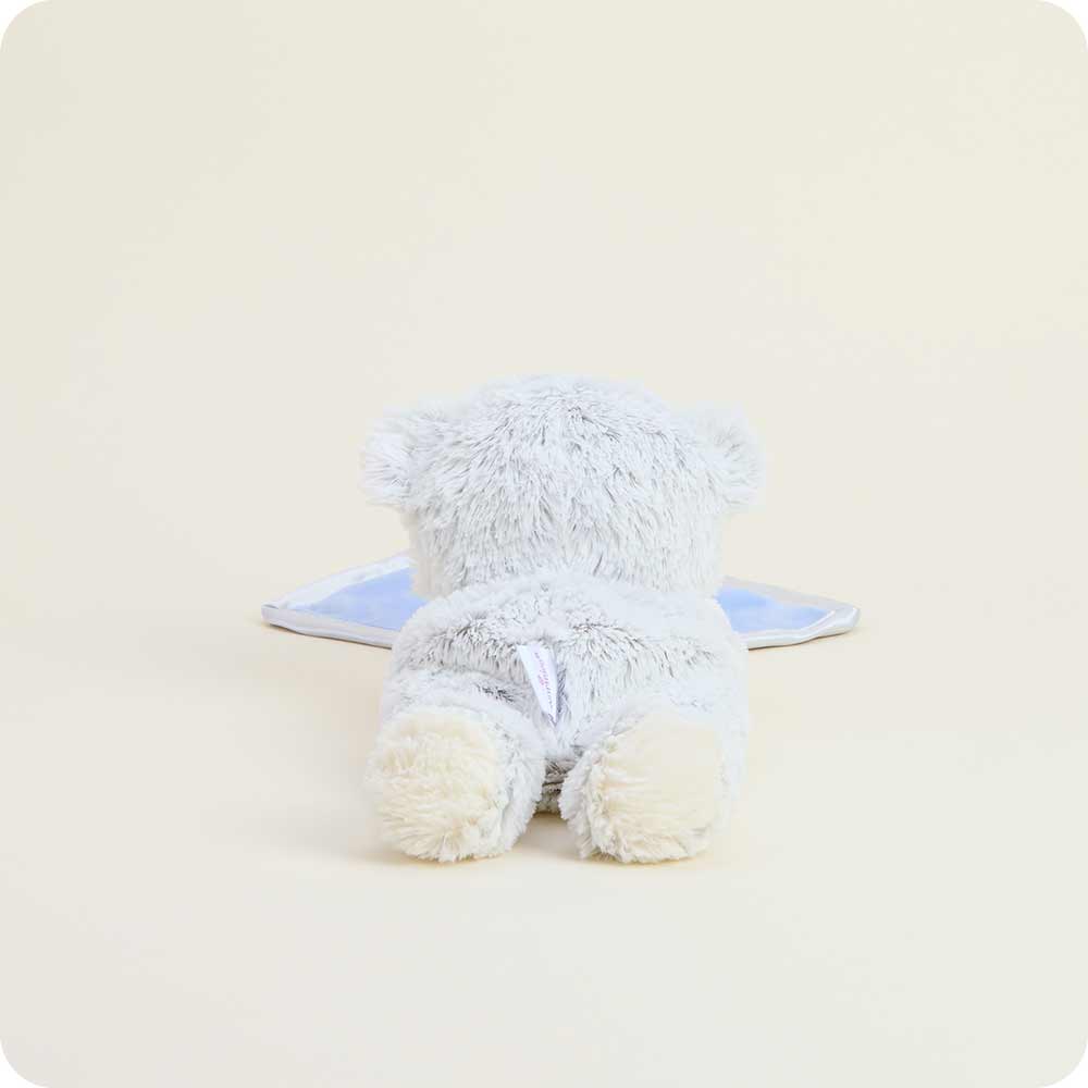 Image 96: Heated Marshmallow Bear Infant Security Blanket Plush Warmies