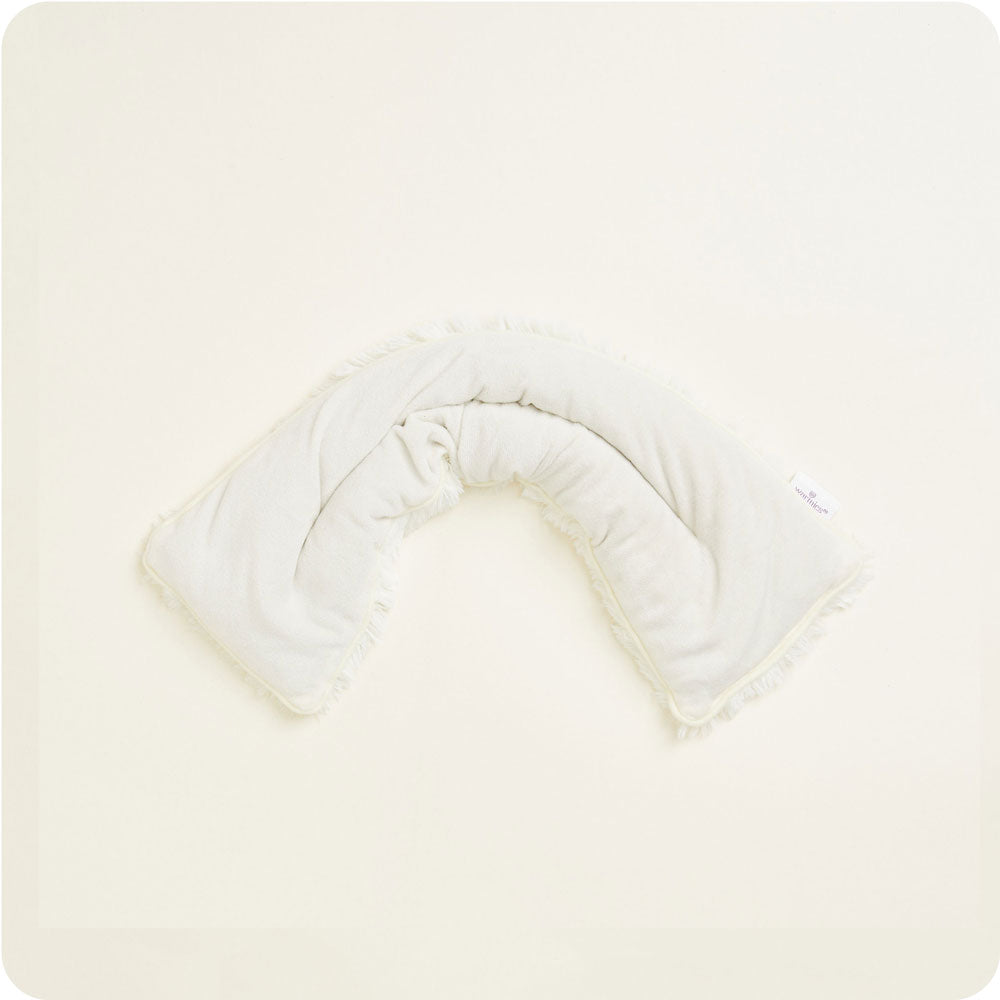 Image 92: Cream Warmies Neck Wrap: Microwavable luxury for stylish warmth.
