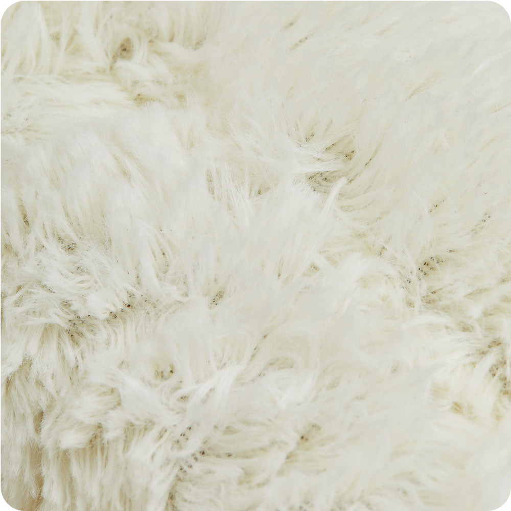 Image 93: Indulge in comfort with Microwavable Cream Neck Wrap by Warmies USA.