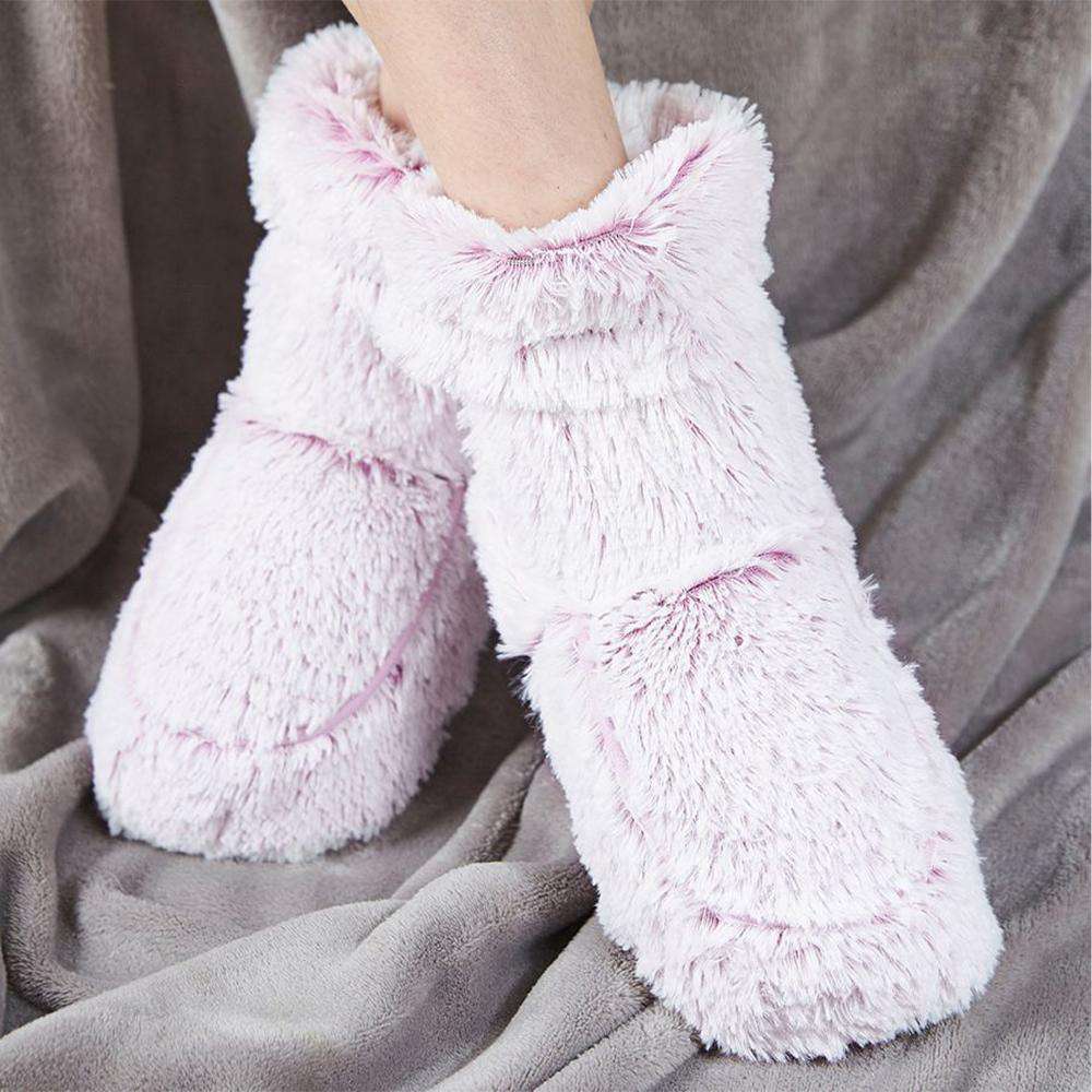 Image 92: Lavender Warmies Boots by Warmies USA: Stylish warmth for chilly days.