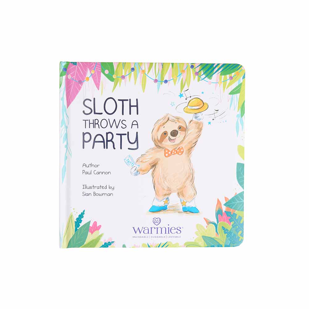 Image 86: Sloth Throws a Party Board Book - Warmies USA