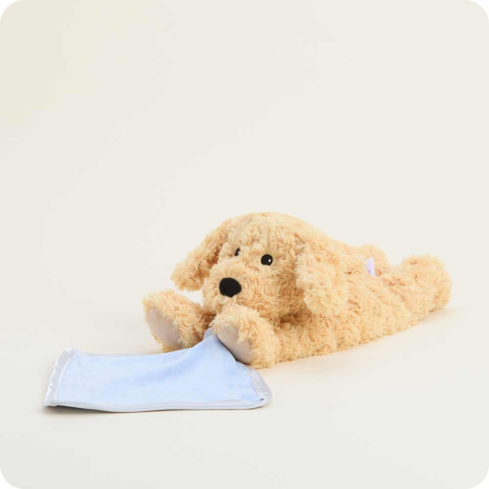 Image 97: Microwavable Golden Dog Infant Security Blanket