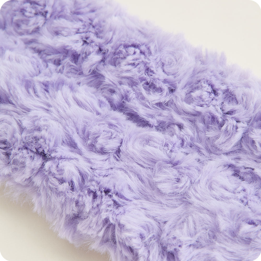 Image 93: Soft Curly Purple Neck Heating Pad - Warmies USA