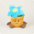 Image 99: Microwavable Blue Flower Pot Stuffed Animal Warmies