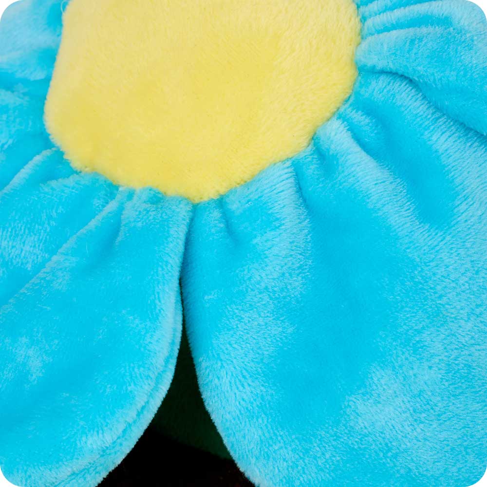 Image 106: Cute Weighted Lavender Scented Blue Flower Pot Stuffed Animal Heating Pad Warmies