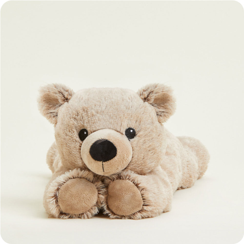 Image 100: Microwavable Brown Bear Stuffed Animal Warmies
