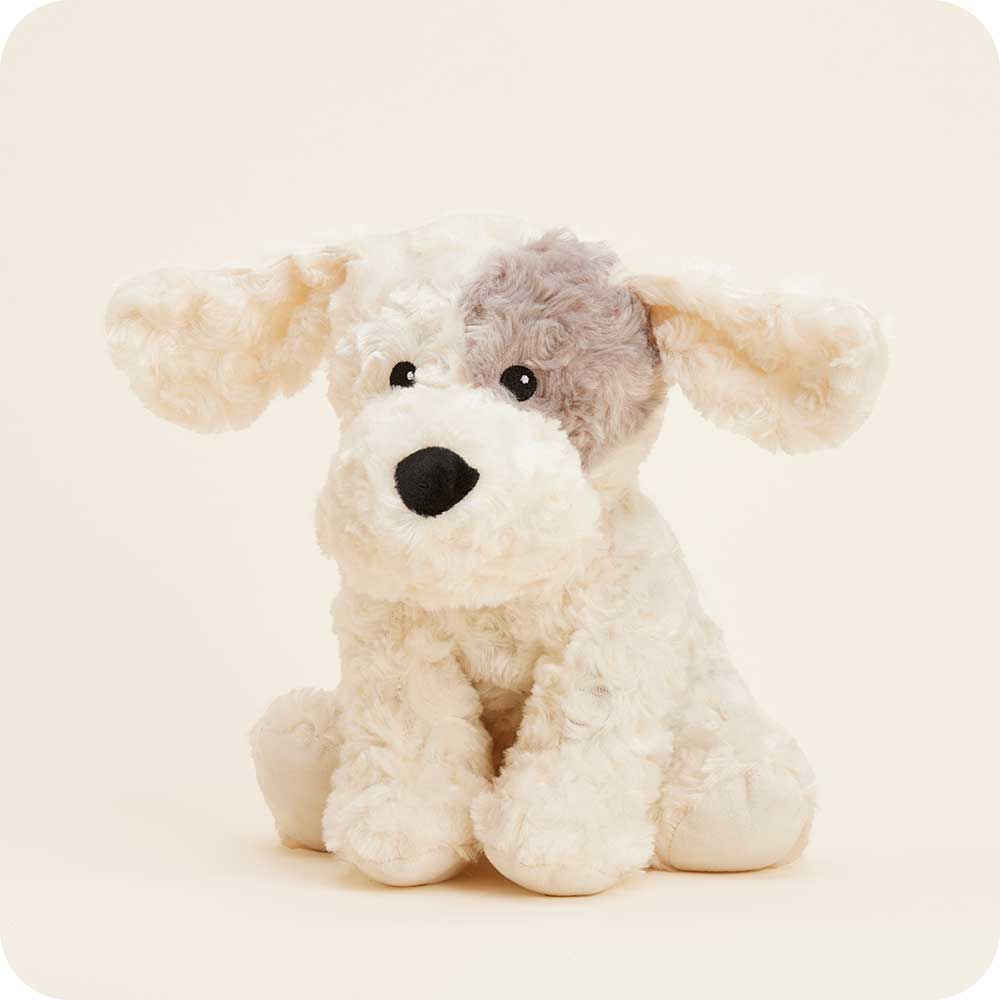 Image 97: Microwavable Patch Curly Dog Warmies - Warmies USA
