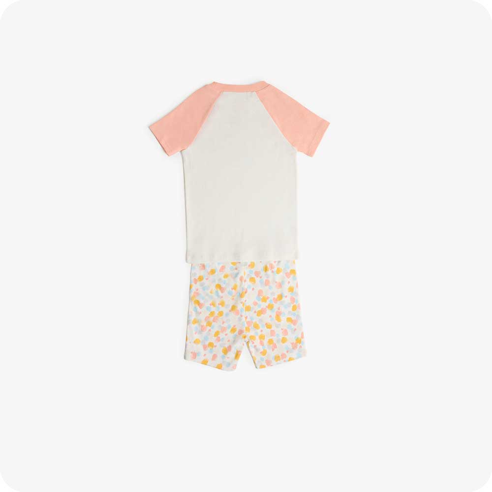 Image 92: Girls Calico Cat PJs with Ears - Warmies