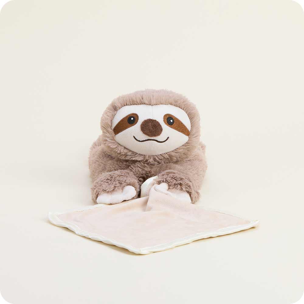 Image 92: Microwavable Sloth Infant Security Blanket Stuffed Animal Warmies