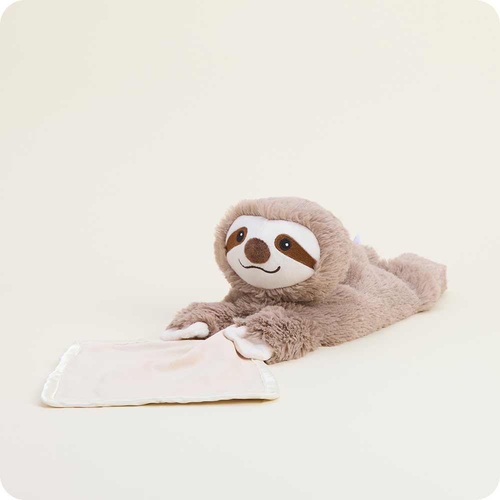 Image 95: Microwavable Sloth Infant Security Blanket