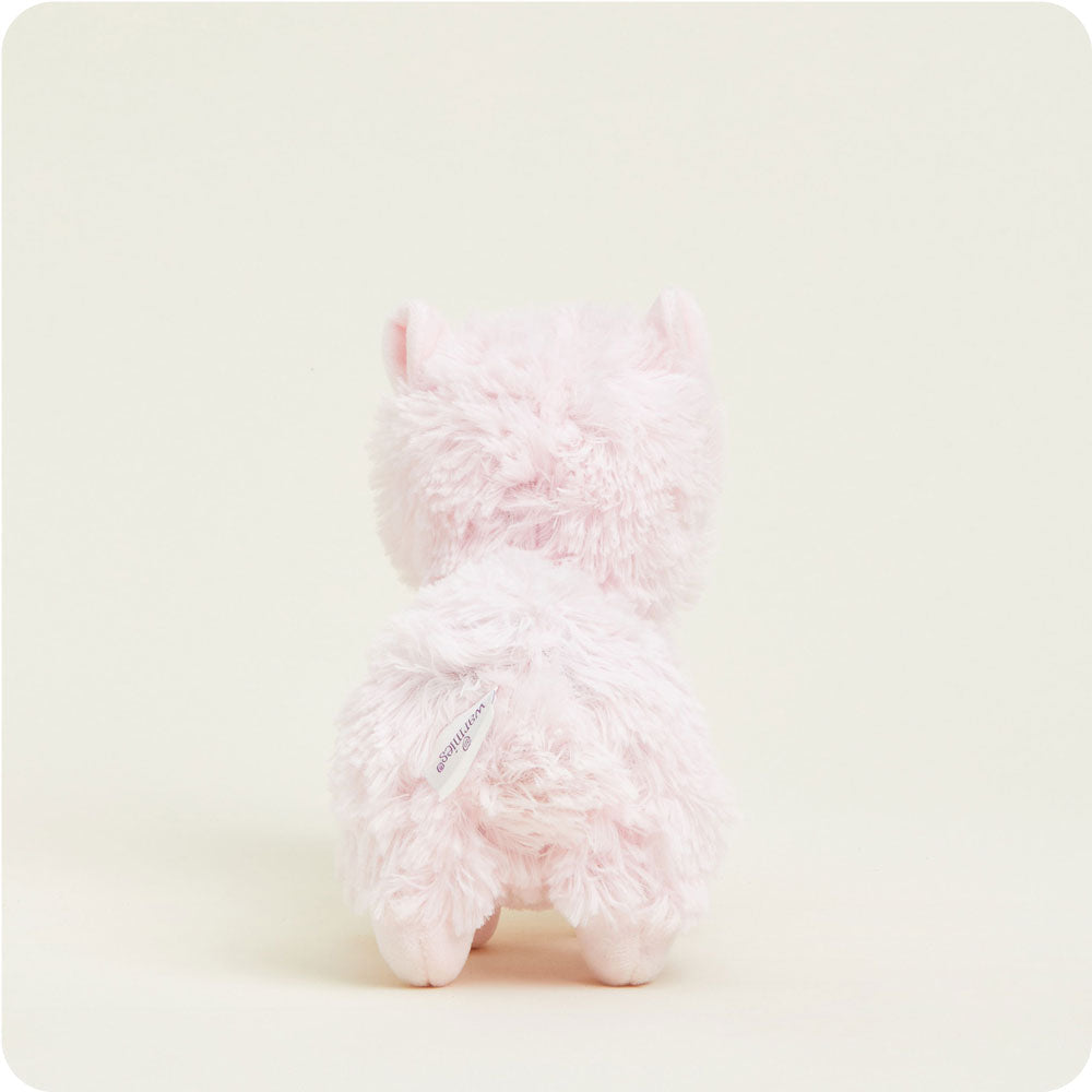 Image 97: Microwavable Pink Llama Heating Pad Warmies Junior