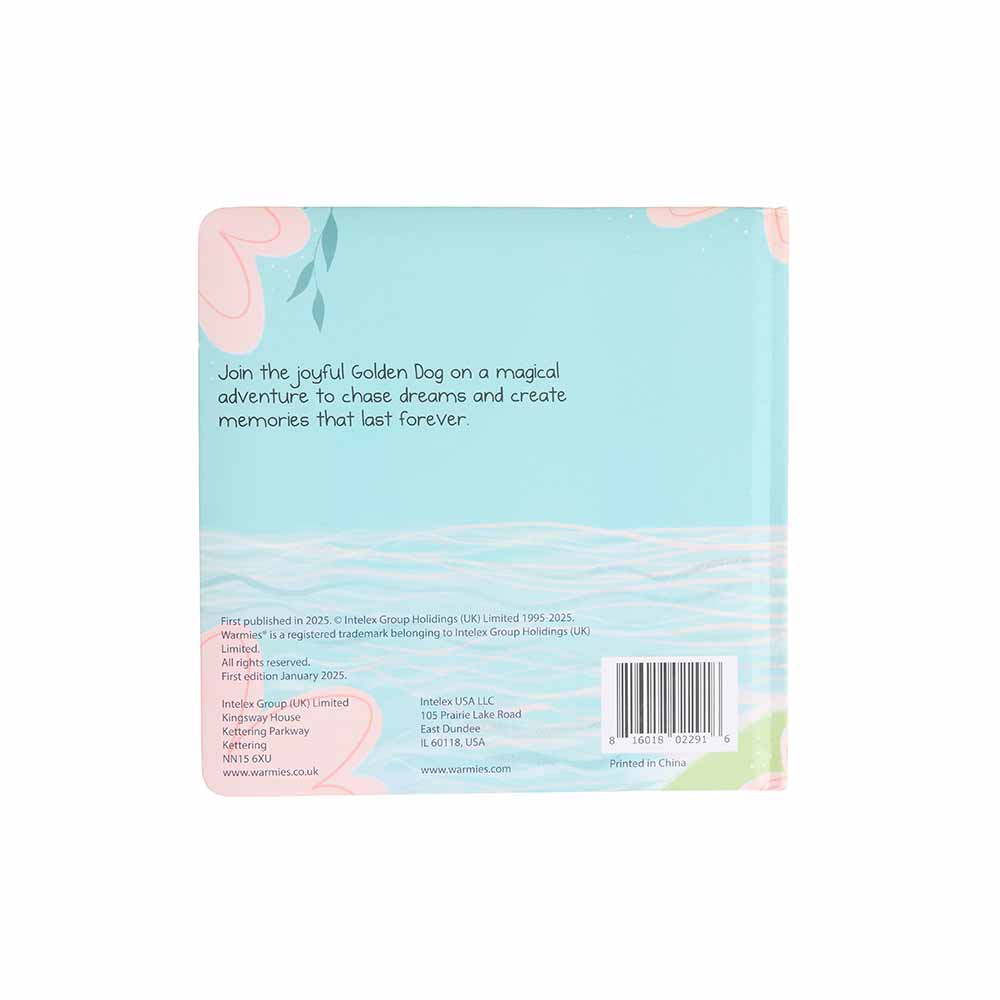 Image 91: Back cover of Golden Dog's Magical Adventure Board Book - Warmies USA