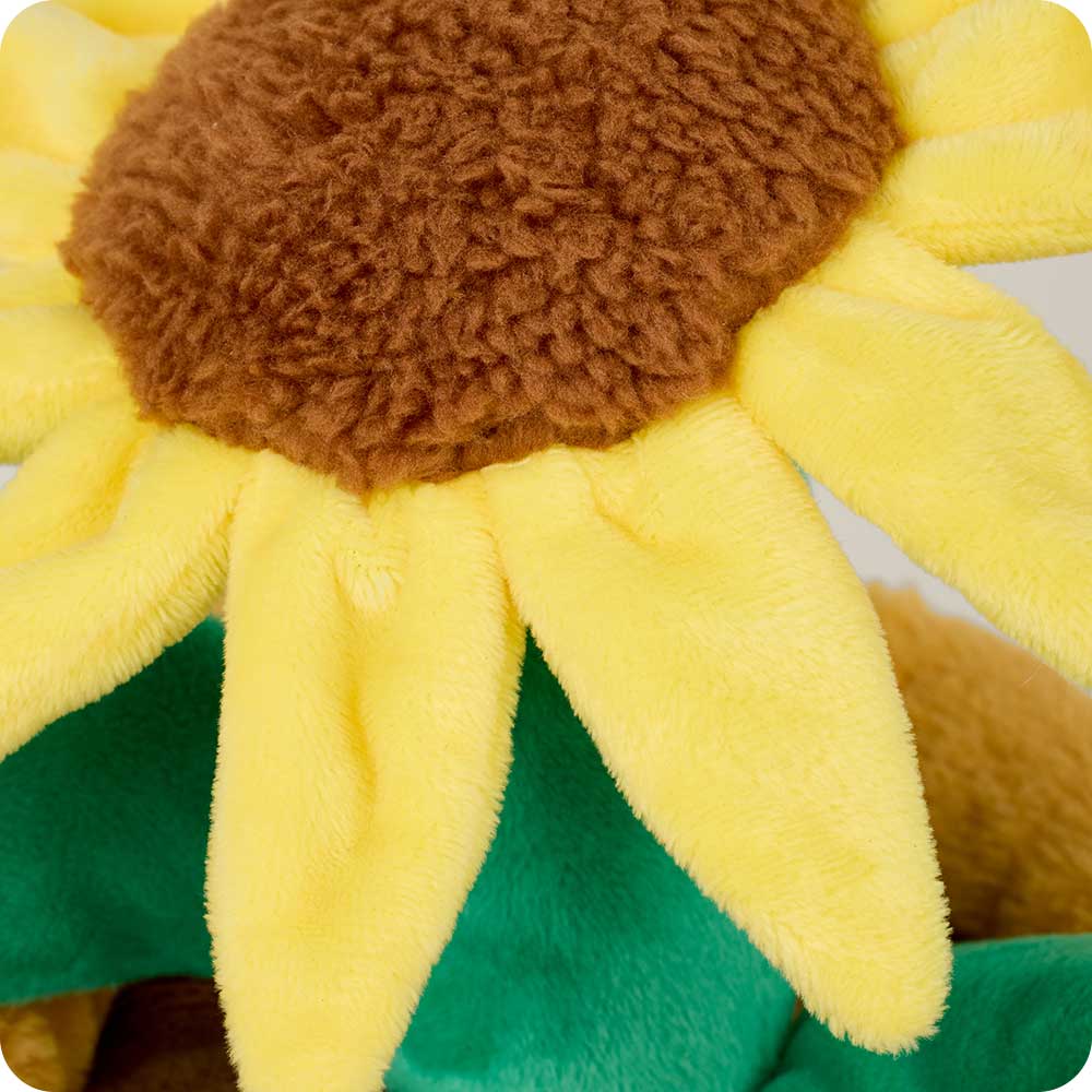 Image 108: Cute Weighted Lavender Scented Yellow Flower Pot Stuffed Animal Heating Pad Warmies