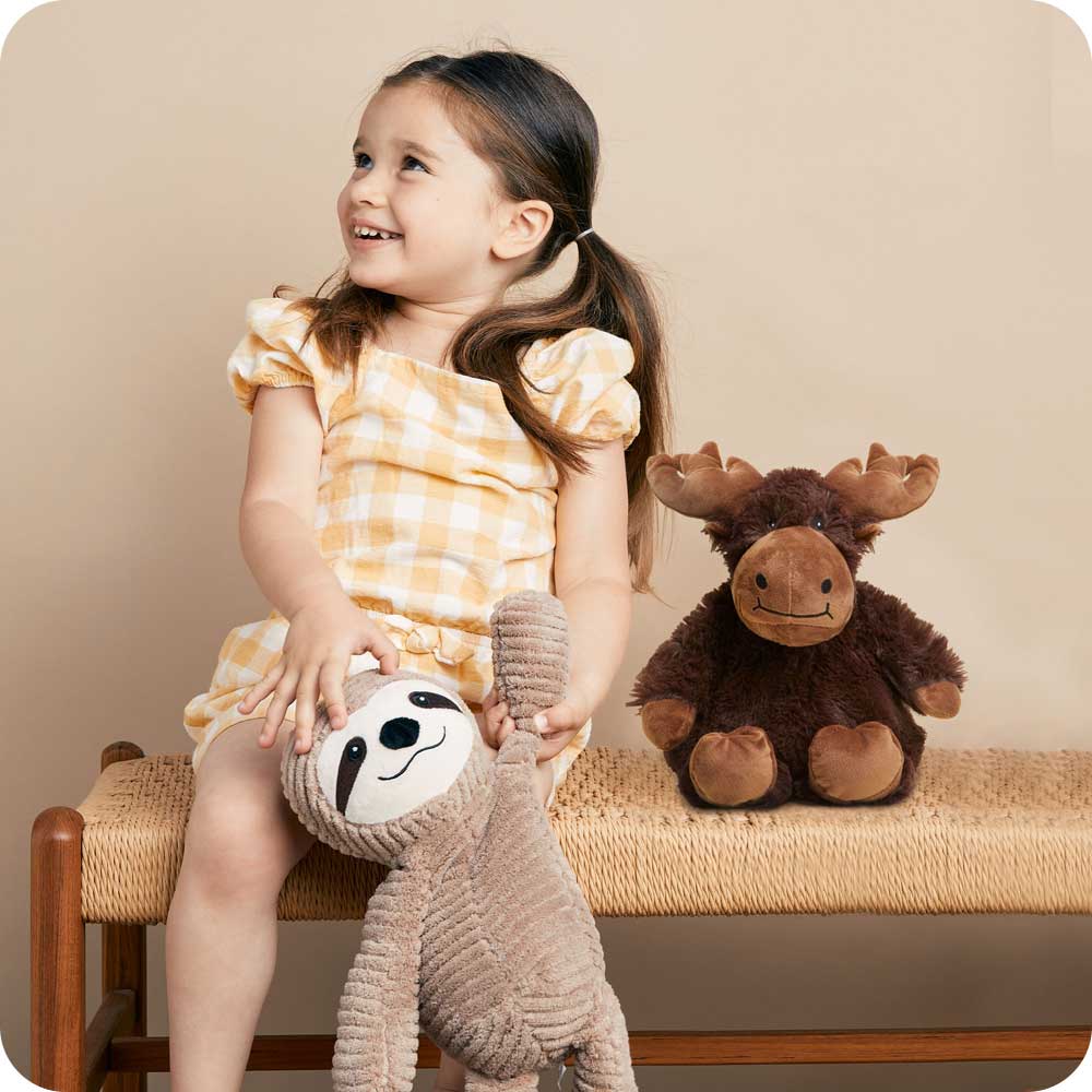 Image 101: Cute Weighted Lavender Scented Sloth Stuffed Animal Heating Pad Warmies