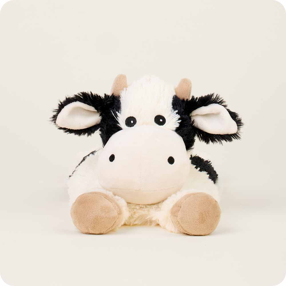 Image 77: Microwavable Laying Down Cow Stuffed Animal Warmies