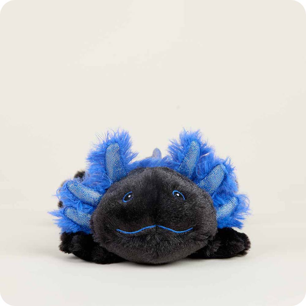 Image 100: Black Axolotl Stuffed Animal Warmies Junior