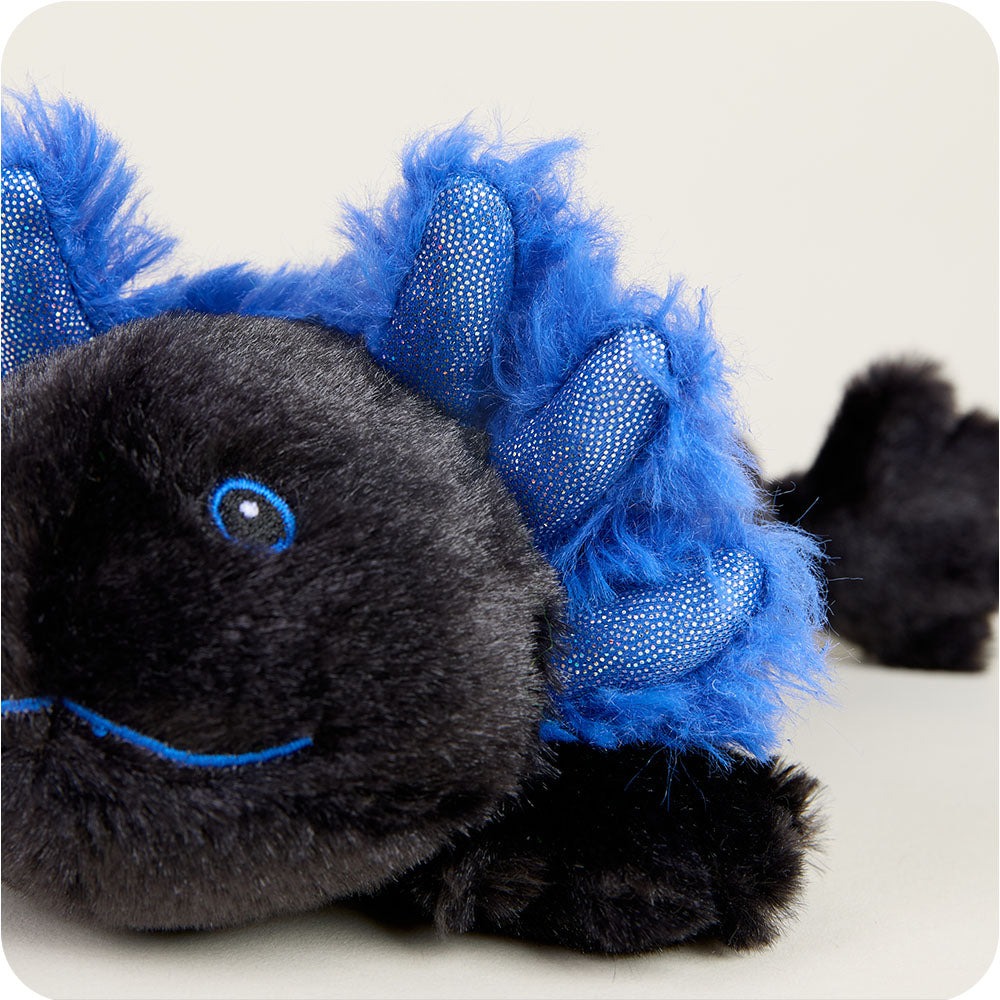Image 107: Cute Weighted Lavender Scented Black Axolotl Plush Stuffed Animal Heating Pad Warmies Junior