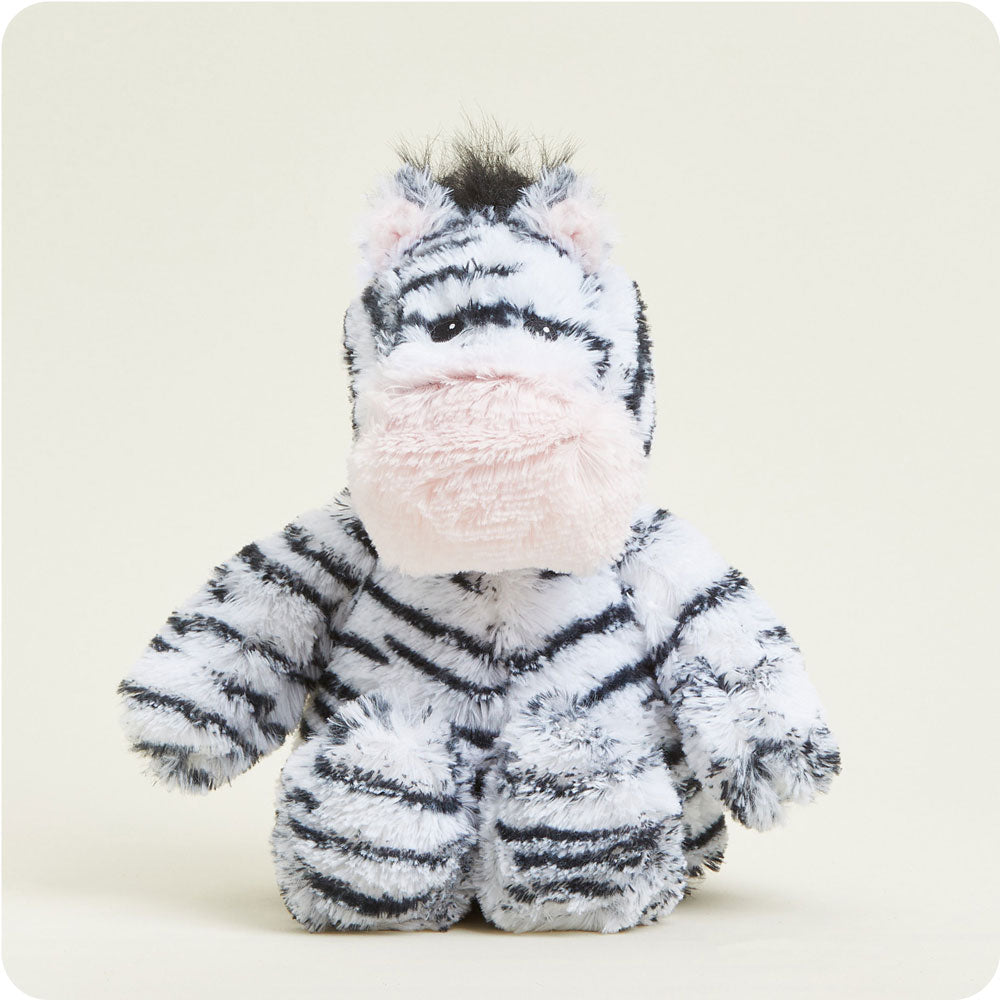Image 100: Microwavable Zebra Stuffed Animal Warmies