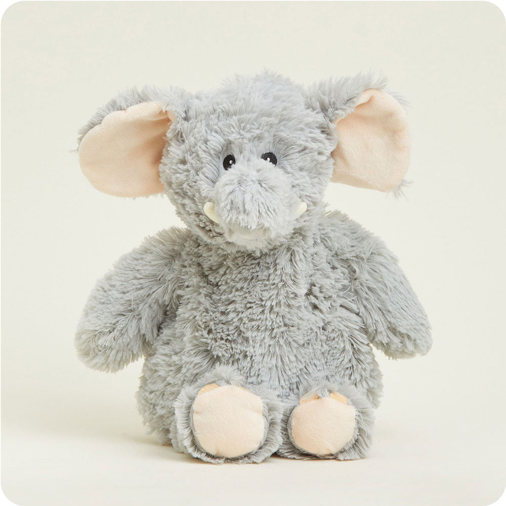 Image 100: Microwavable Gray Elephant Stuffed Animal Warmies