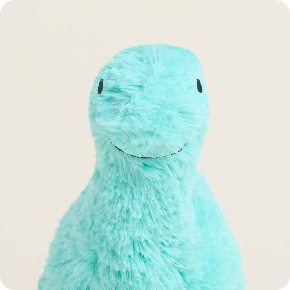 Image 99: Teal Long Neck Dinosaur Stuffed Animal Warmies Junior