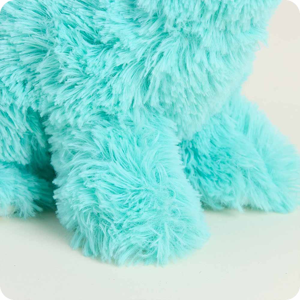 Image 103: Soft Warm Weighted Teal Long Neck Dinosaur Plush Warmies Junior