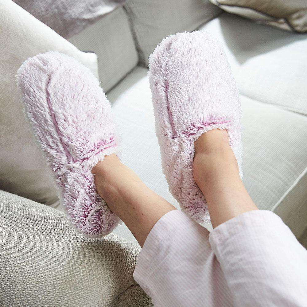 Image 93: Warmies USA: Lavender Marshmallow Microwavable Slippers