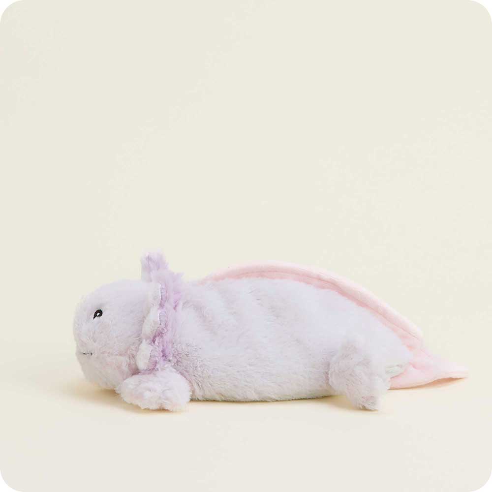 Image 96: Microwavable Pink Axolotl Heating Pad Warmies Junior