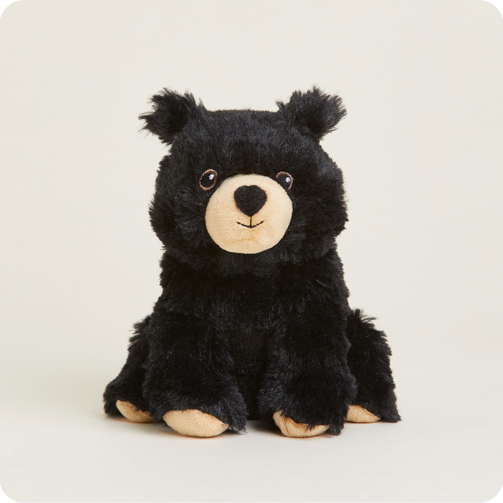 Image 96: Microwavable Black Bear Stuffed Animal Warmies Junior