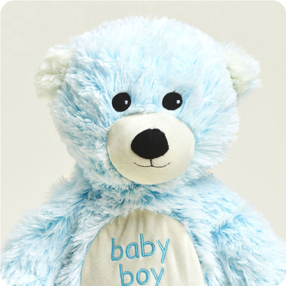 Image 102: Baby Boy Bear Stuffed Animal Warmies