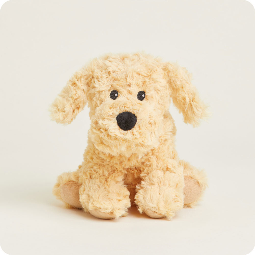 Image 96: Microwavable Golden Dog Stuffed Animal Warmies Junior