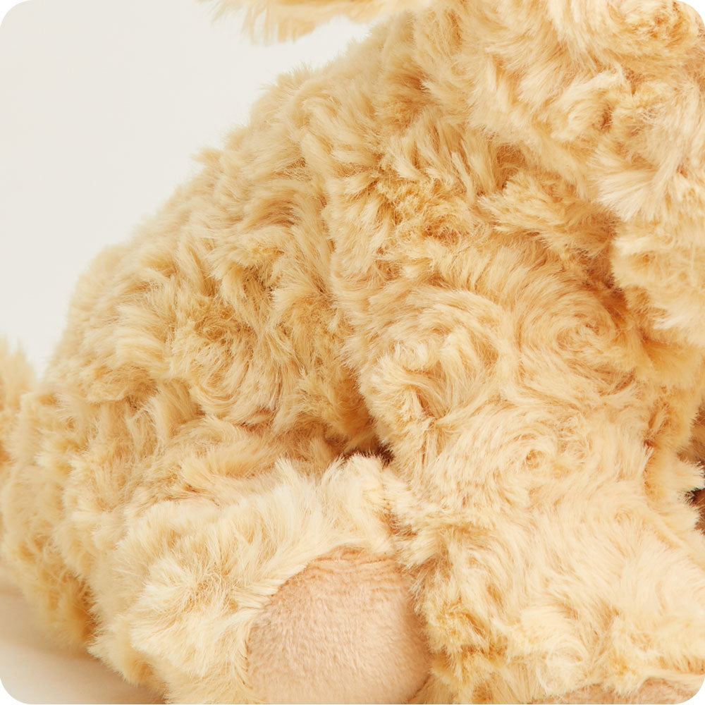 Image 101: Soft Warm Weighted Golden Dog Plush Warmies Junior