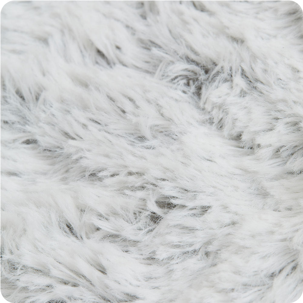 Image 91: Cozy Marshmallow Gray Warmies Heart Heat Pad