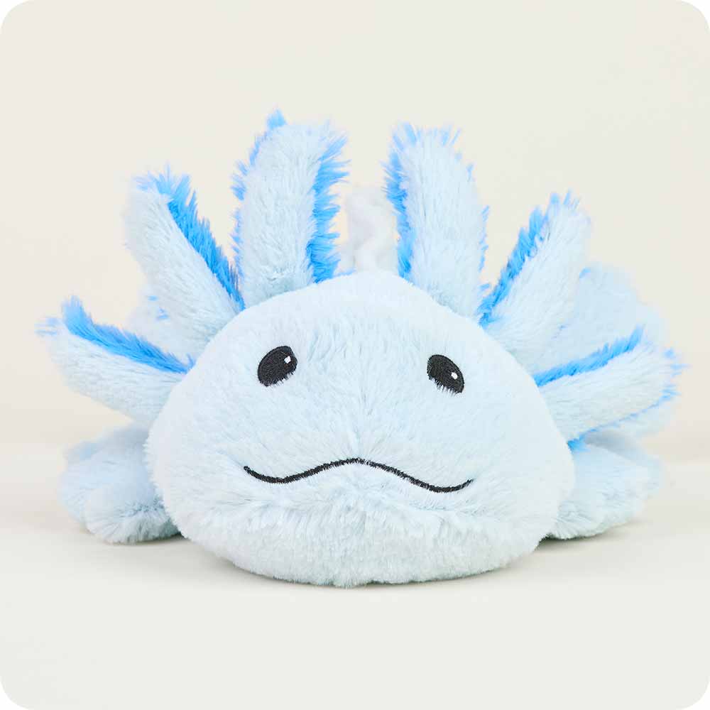 Image 102: Blue Axolotl Warmies Stuffed Animal Warmies
