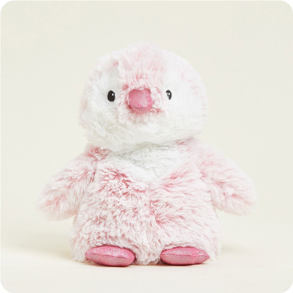 Image 99: Microwavable Pink Penguin Stuffed Animal Warmies