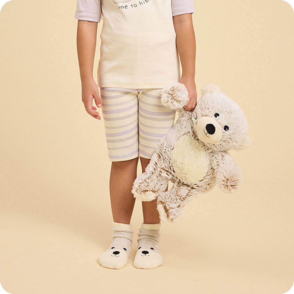 Image 110: bear socks with marshmallow bear