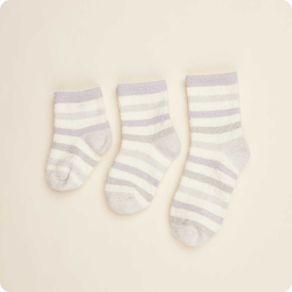 Image 114: Marshmallow Bear Crew Socks - Warmies USA