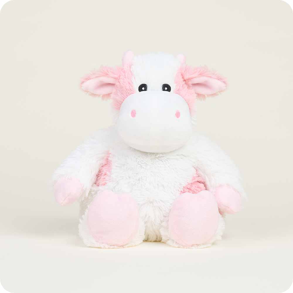 Image 93: Microwavable Strawberry Cow Stuffed Animal Warmies